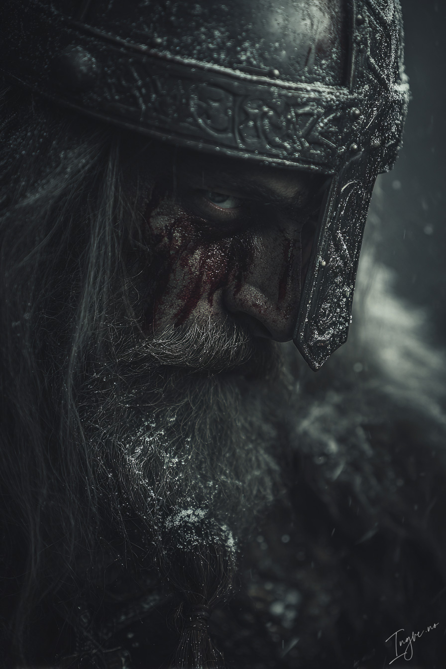 Battle worn Viking warlord with deep scars across face one ey b4ff3103 2ca3 4cd8 a89d 523b7adae69b 0