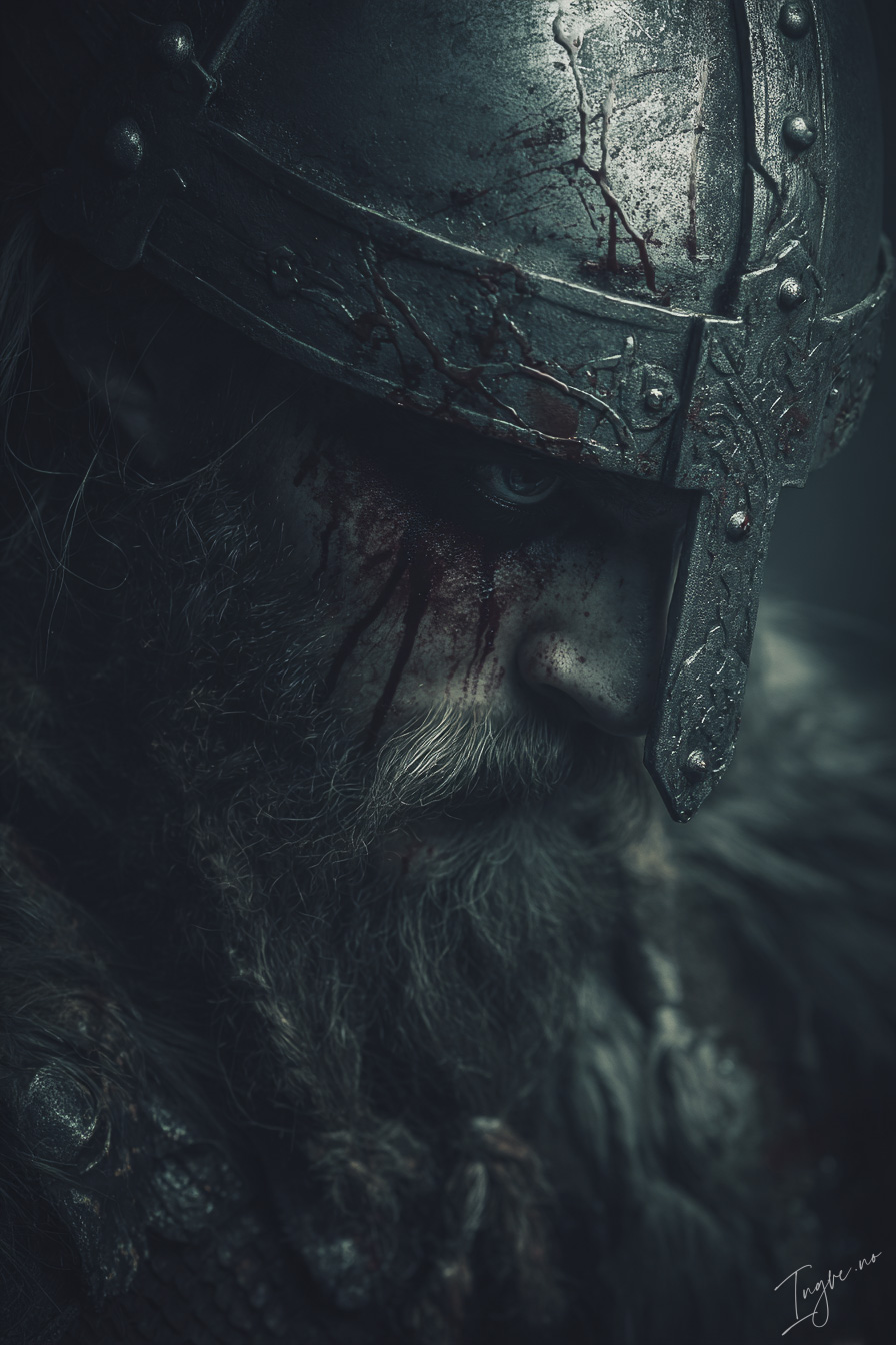 Battle worn Viking warlord with deep scars across face one ey b4ff3103 2ca3 4cd8 a89d 523b7adae69b 1
