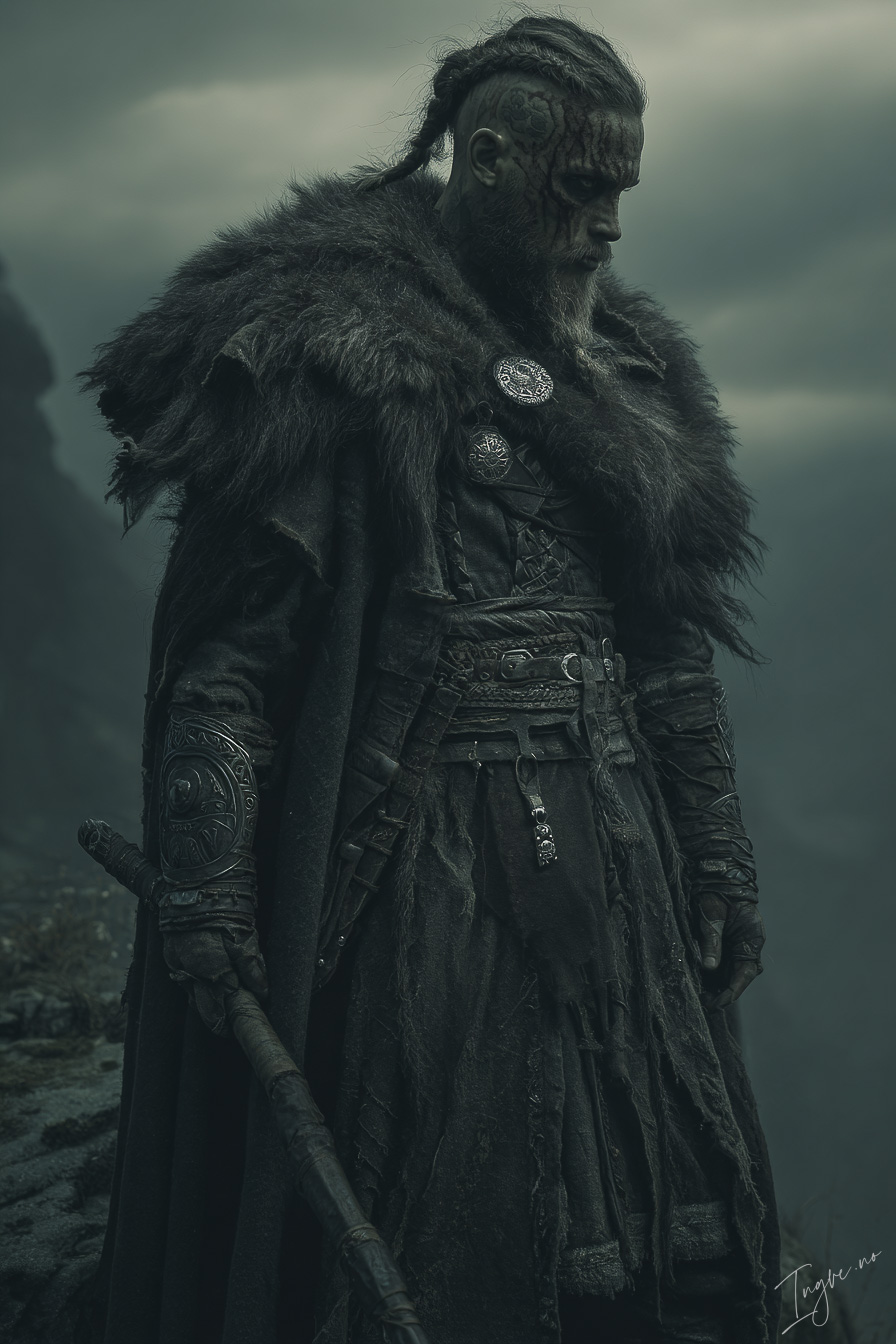 Battle worn Viking warrior standing on a windswept cliff fur  2cbce40b 419e 427e 9428 9480a7c9dd78 2