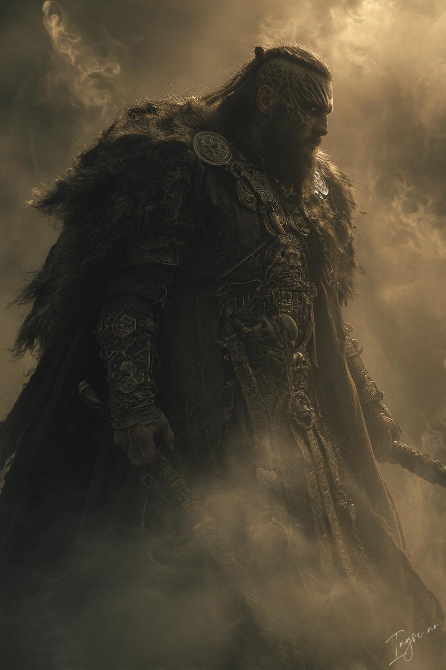 Colossal Viking warlord with mechanical spine and glowing run 02a405b6 36c9 4401 8437 459cfb483d9f 1