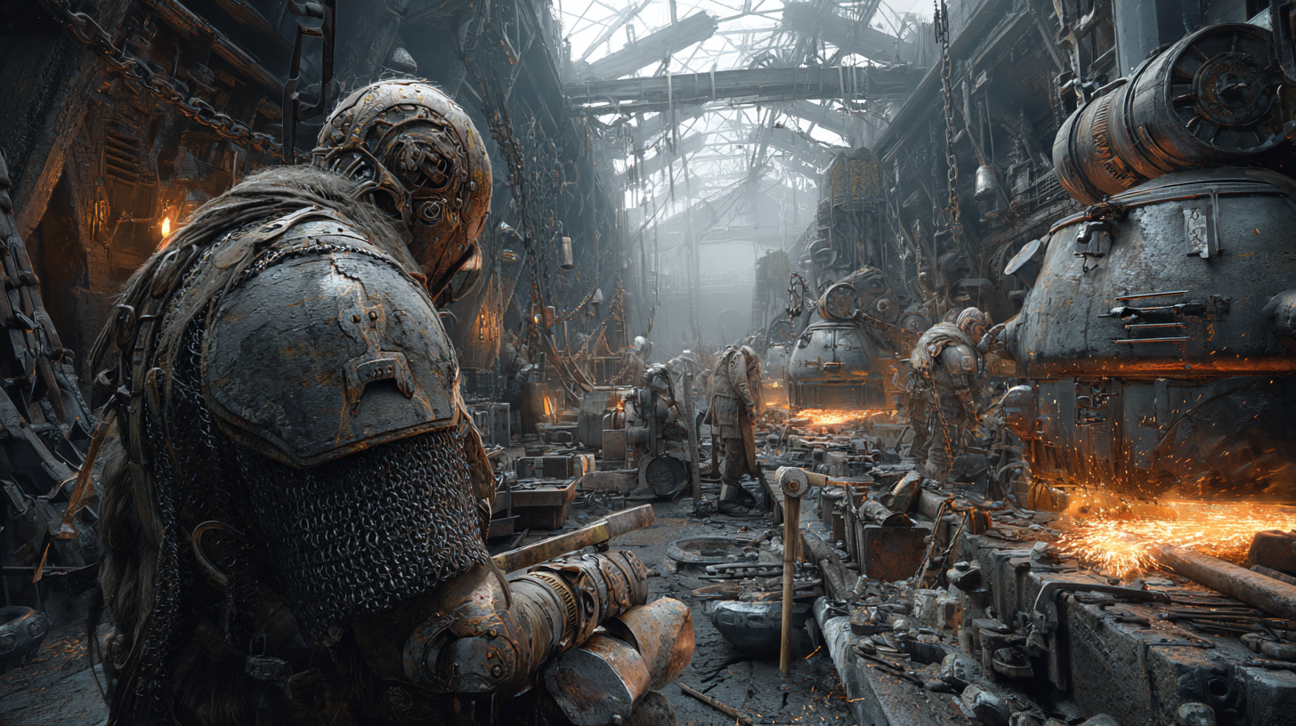 Viking armor workshop inside a mountain filled with molten me 0250171f 42fe 499e 936f 9012c660fd9c 3