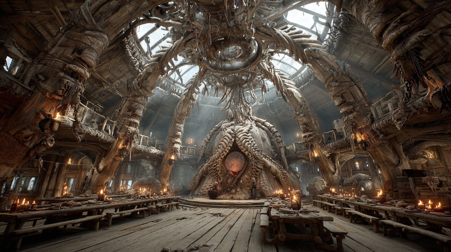 Enormous Viking longhouse built inside a giant mechanical bea 9e96f1de 181b 4a2e 8d5c 3fb04dd467b5 1