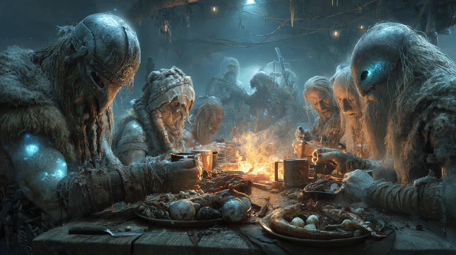 Ghostly fallen warriors joining the feast semi transparent fi 4209cd8b 42eb 4417 81a8 cf1e8e398dbf 2